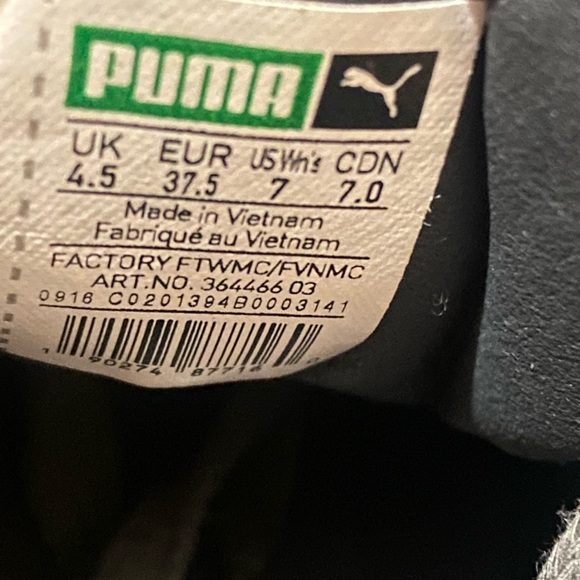 Puma women’s gun metal velvet grey platform Fenty by Rihanna - Picture 16 of 16